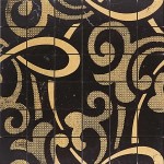 Lithos Mosaico Italia Kimberly 50 NERO - gold